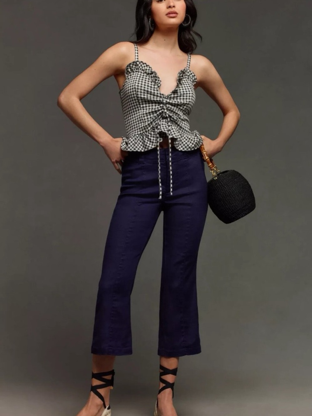 NWT Maeve Anthropologie 70s slim crop pants